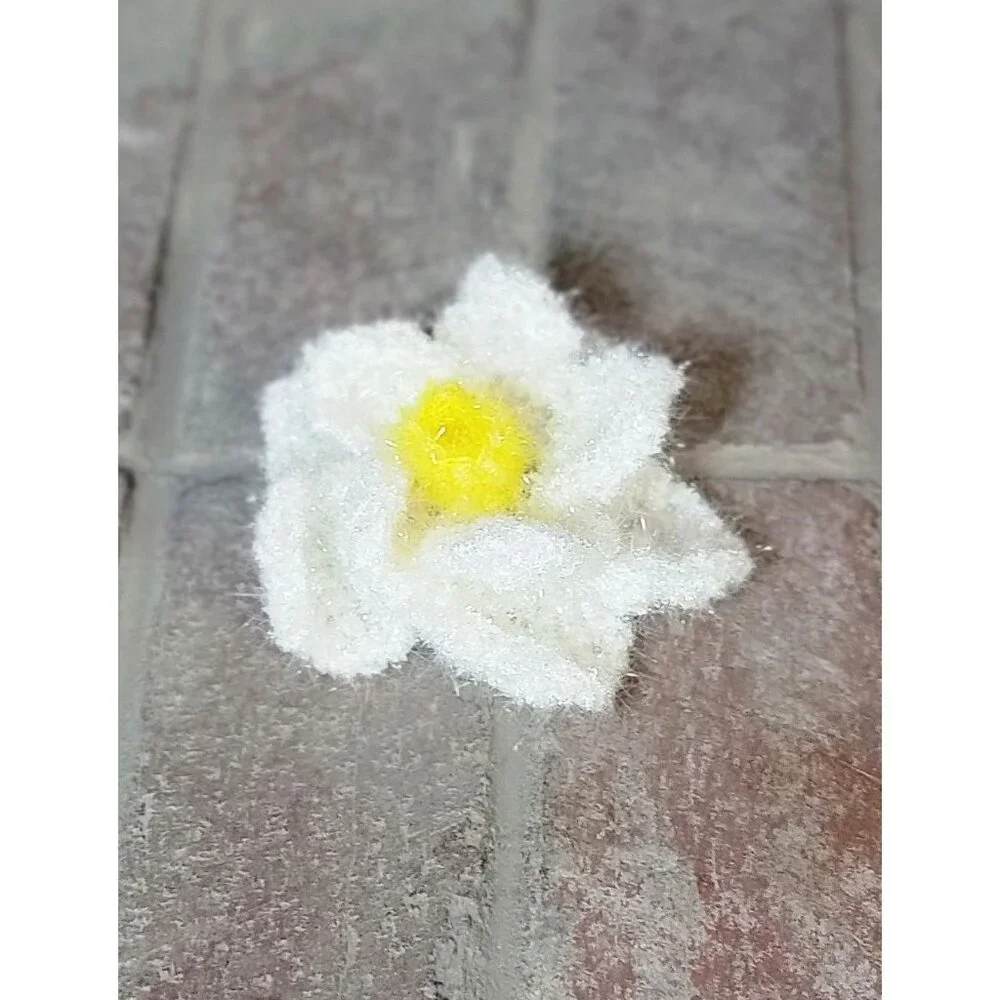 White and Yellow Flower Scrubby